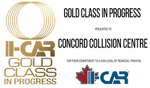 Concord Collision Centre is a Gold Class® recognized collision repair shop